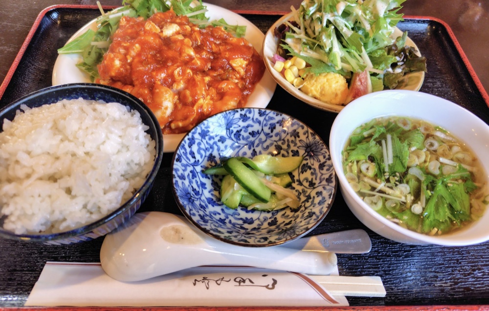 中華そばライチの麻婆豆腐定食